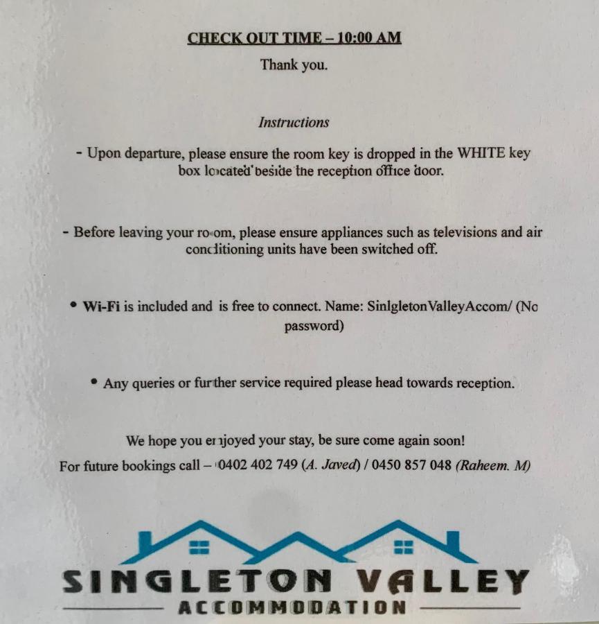 Singleton Valley Accommodation Εξωτερικό φωτογραφία